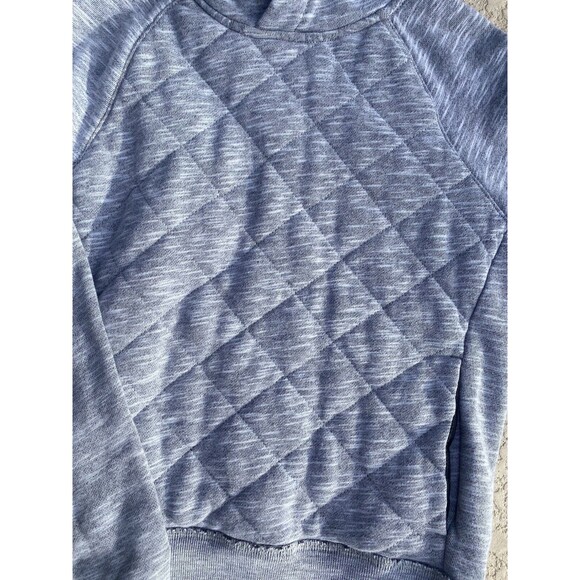 Abercrombie Kids Gray Pullover Hoodie Sweatshirt Quilted Cotton Blend 11/12 Boys - Picture 10 of 11